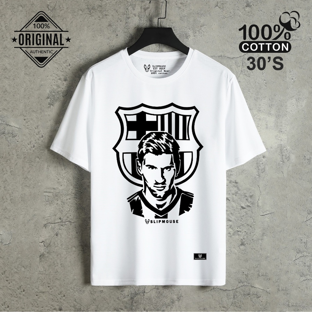 Slip Mouse T-Shirt | Kaos Distro Terbaru | Kaos Pemain Bola | Kaos Distro Terkeren | Lionel Messi - 
