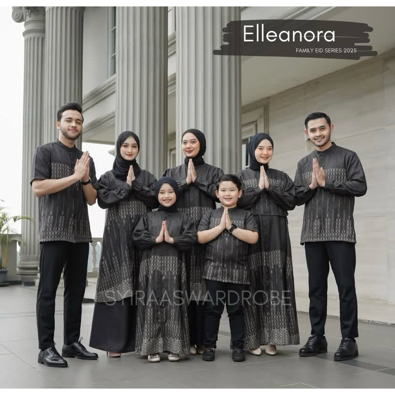 syira family set wearing klamby look a like | Vanila hijab | Sarimbit idul fitri | sarimbit idul fit