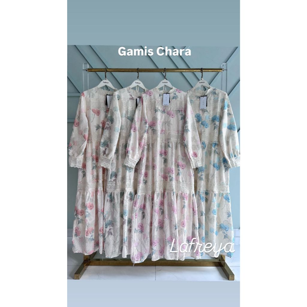 Cleome Lafreya Gamis Chara Kyo Naomi  Fashion Muslim Wanita Import LFY