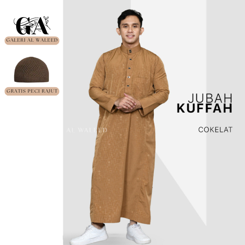 Al Waleed Jubah Kuffah Lengan Panjang Oblong