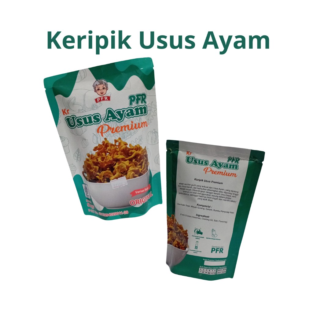 

PFR Snack Cemilan Keripik Usus Ayam Premium Kripik Crispy Gurih Renyah