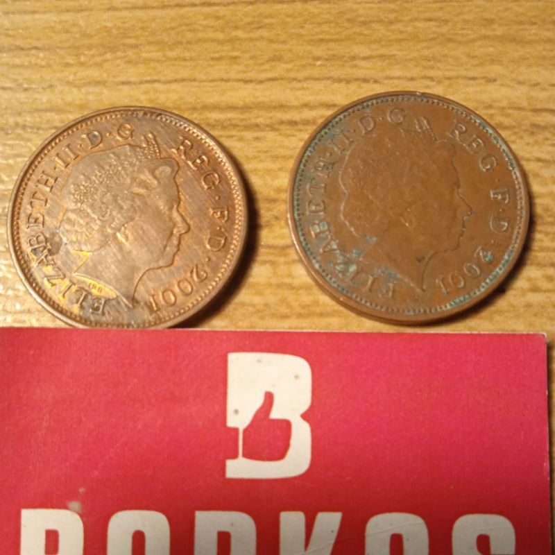 Koin 2 pence th 2001 Inggris
