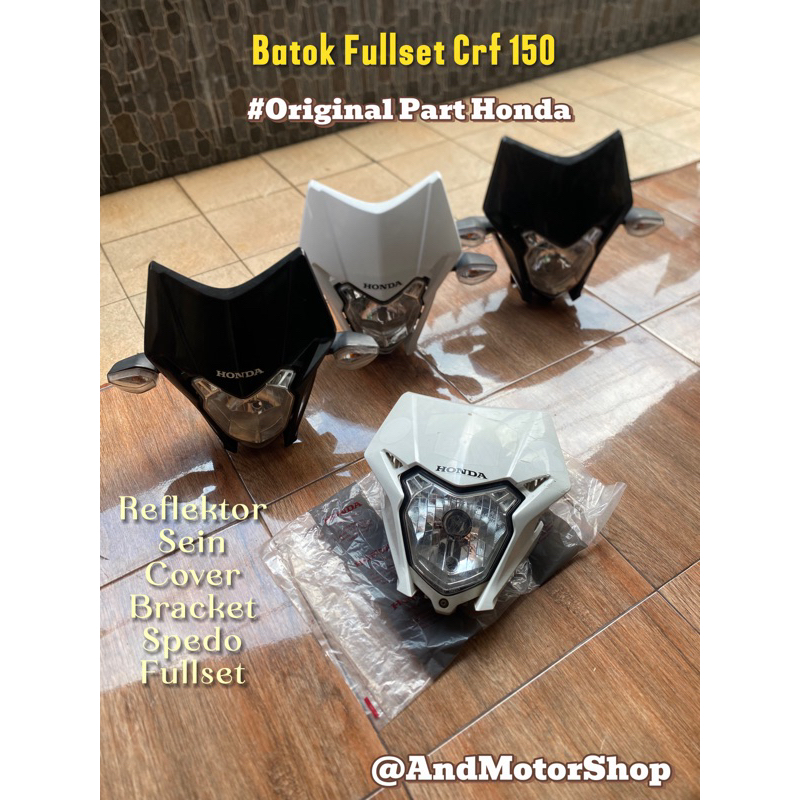Headlamp Original Crf 150 Hitam batok depan reflektor