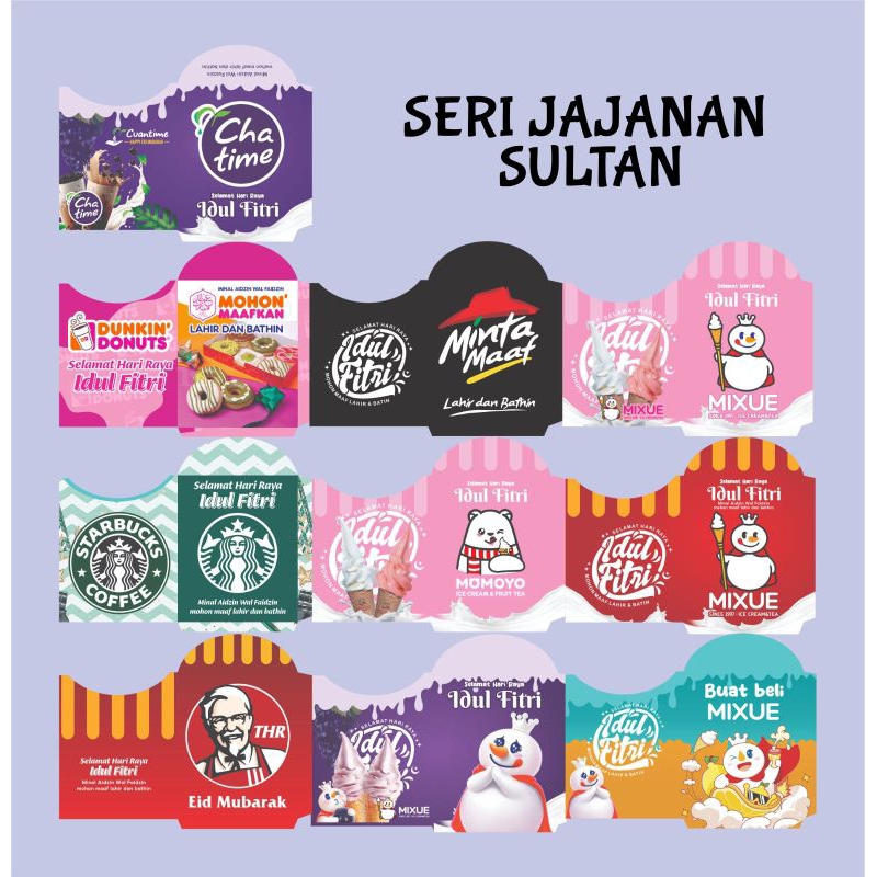 

Amplop lebaran motif Jajanan Sultan terbaru ( isi 10pcs )