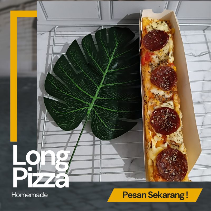 

Pizza Panjang Beef Pepporoni | Pizza Panjang Homemade