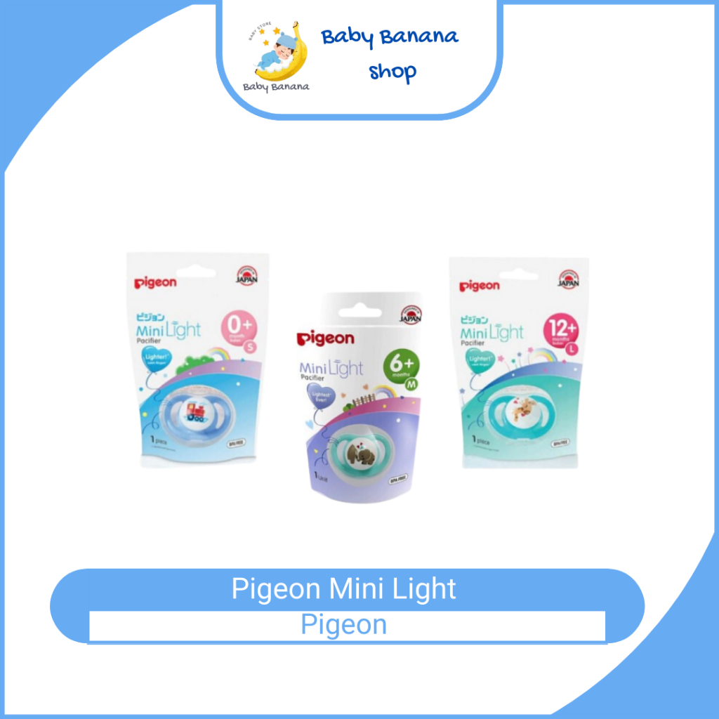 PIGEON MINILIGHT PACIFIER / KOMPENG EMPENG BAYI SIZE S M L 0M 6M 12M BULAN