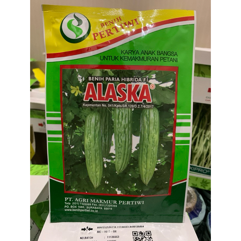 Benih paria ALASKA F1 10 gram pare hibrida pare alaska alaska dari benih pertiwi Kemasan Pabrik Orig