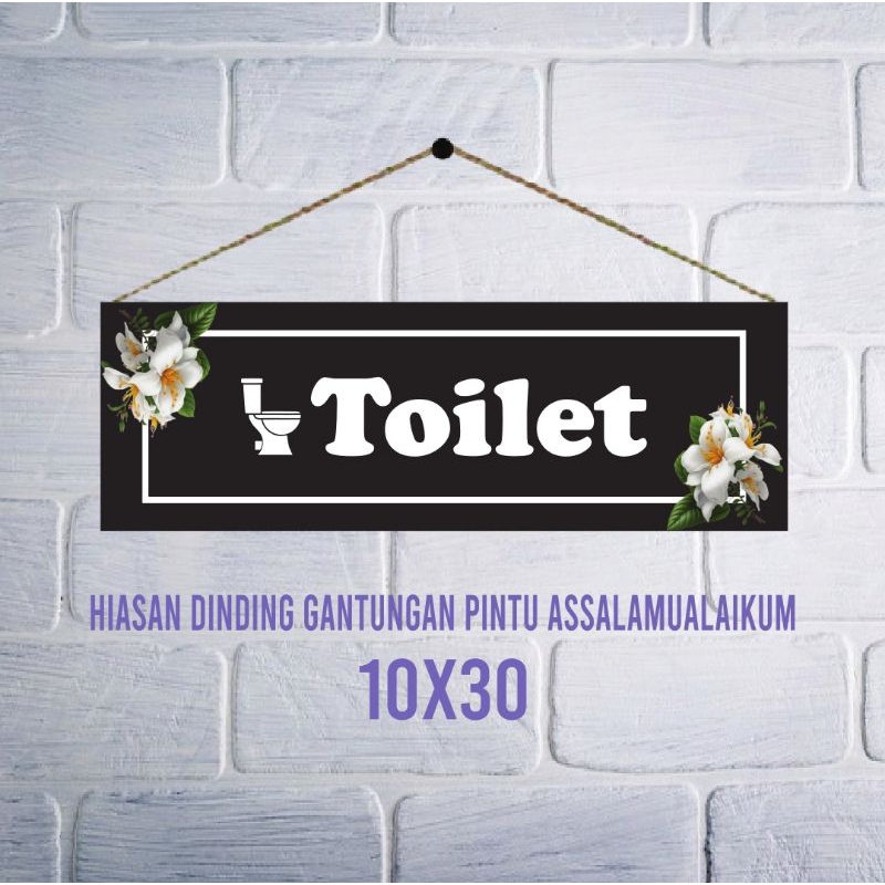 Hiasan Dinding Tulisan Toilet -- Pajangan Dekorasi Ruang Dapur