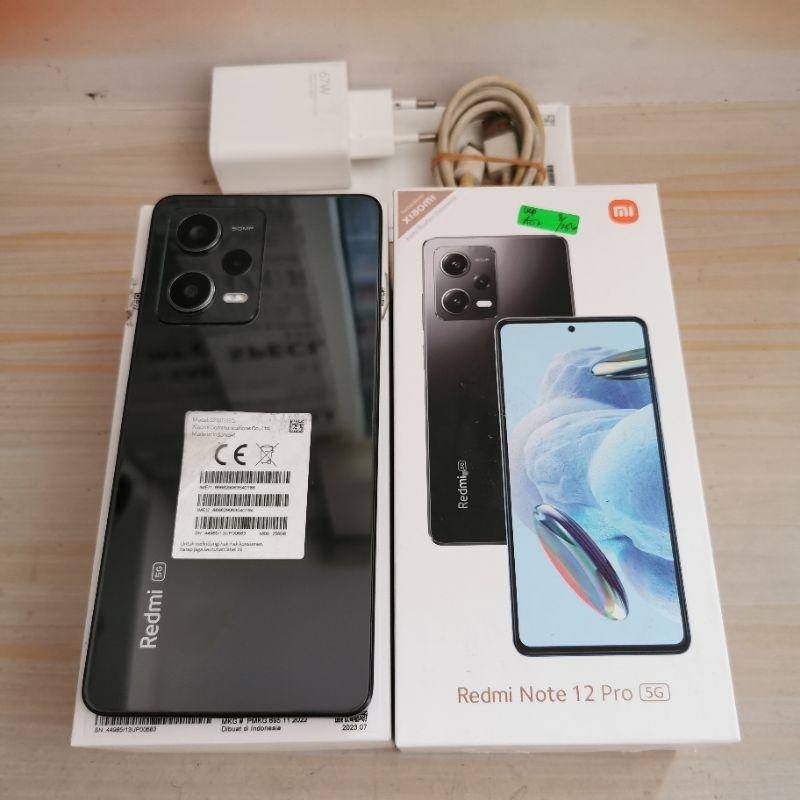 Redmi NOTE 12 PRO 5G ram 8GB 256GB Bekas - Garansi Resmi - second