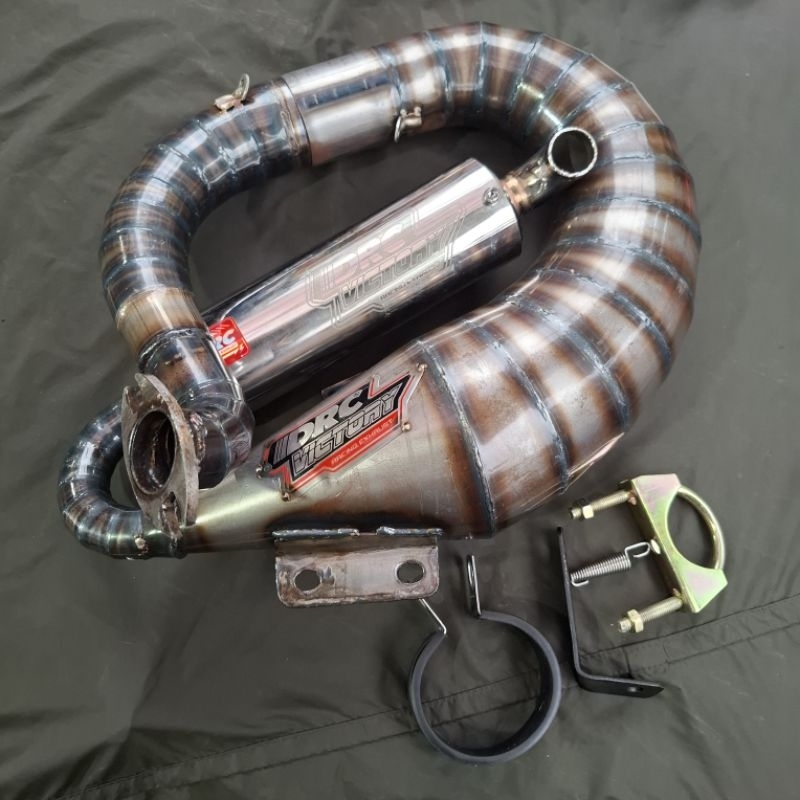 Knalpot racing vespa PTS SPECIAL SMALLFRAME DRC COMPETISI VICTORY