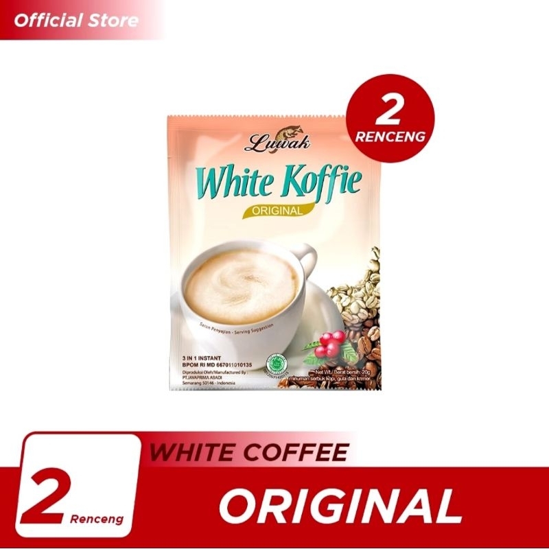 

luwak White Koffie original 2 Renceng 20x20gr