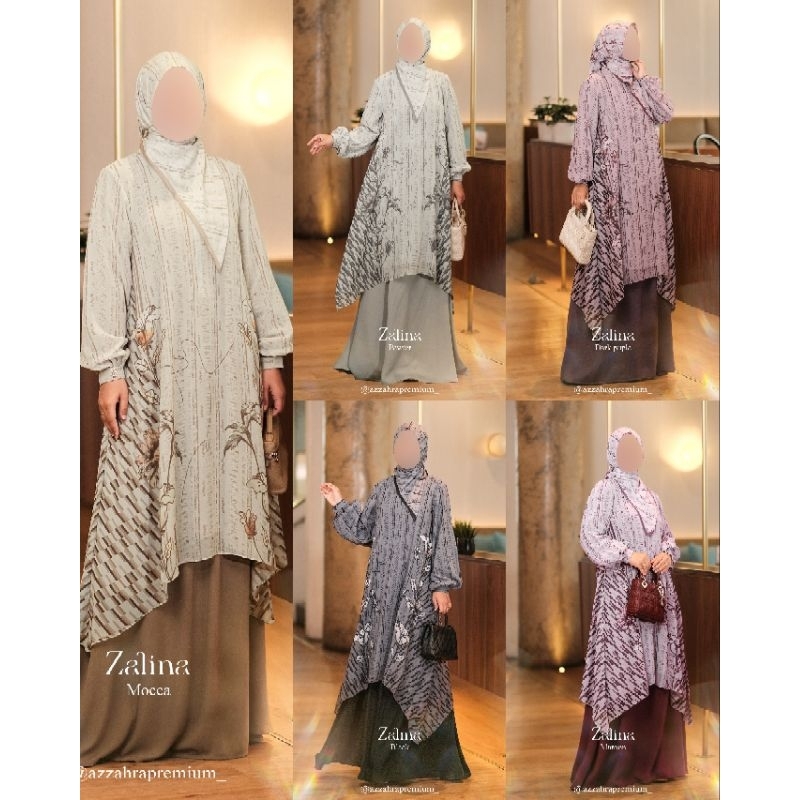 Zalina Series ( Tunik + Rok Saja ) by Azzahra Premium Syari