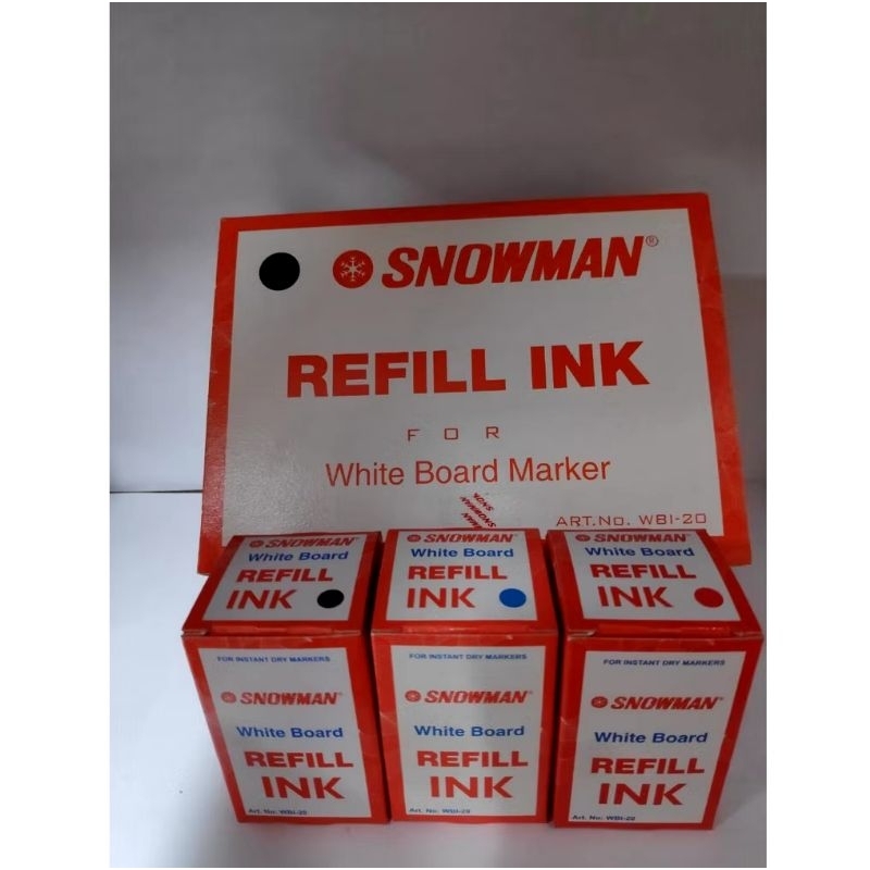 

Tinta Refill Spidol Snowman Whiteboard WBI-20/WBI20