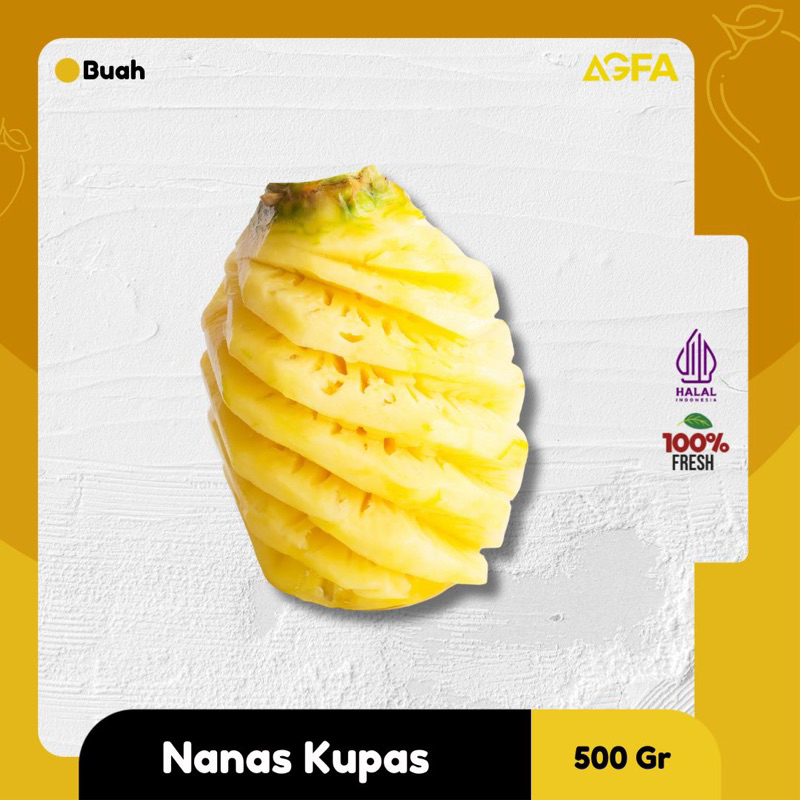 

Nanas Kupas 500gr / Jual Nanas Sidoarjo