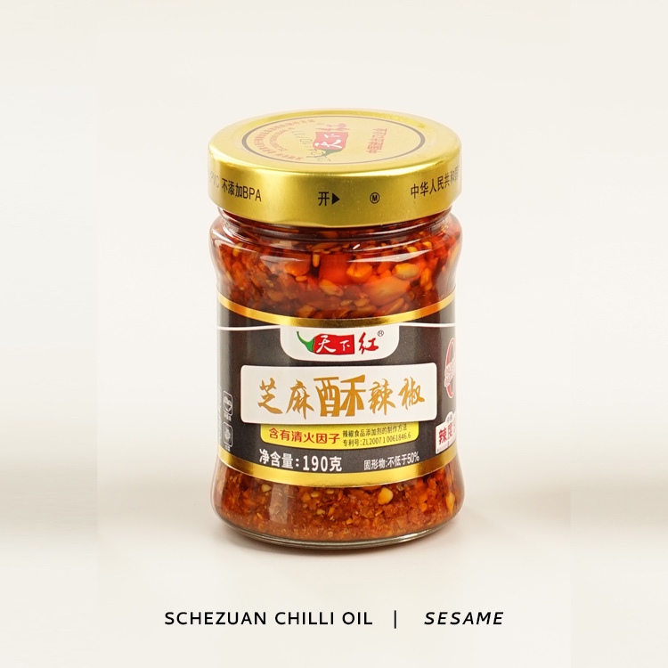 Red Panda | Sichuan Chilli oil Minyak Cabai: Sesame | Biji Wijen