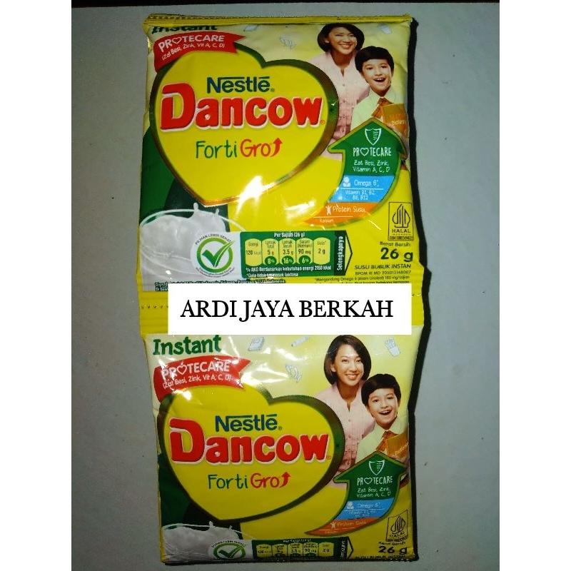 

Nestle Dancow Fortigro Susu Bubuk 26g Renceng 10 Sachet