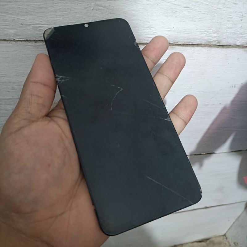 LCD OPPO A17 MINUS KACA DEPAN PECAH ORIGINAL COPOTAN