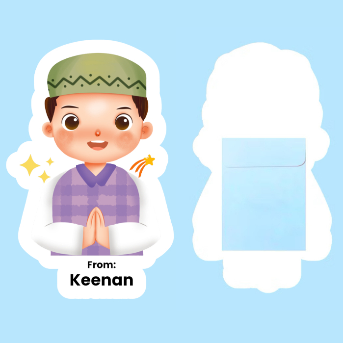 

Amplop Lebaran 3D Custom Nama Karakter Anak islami