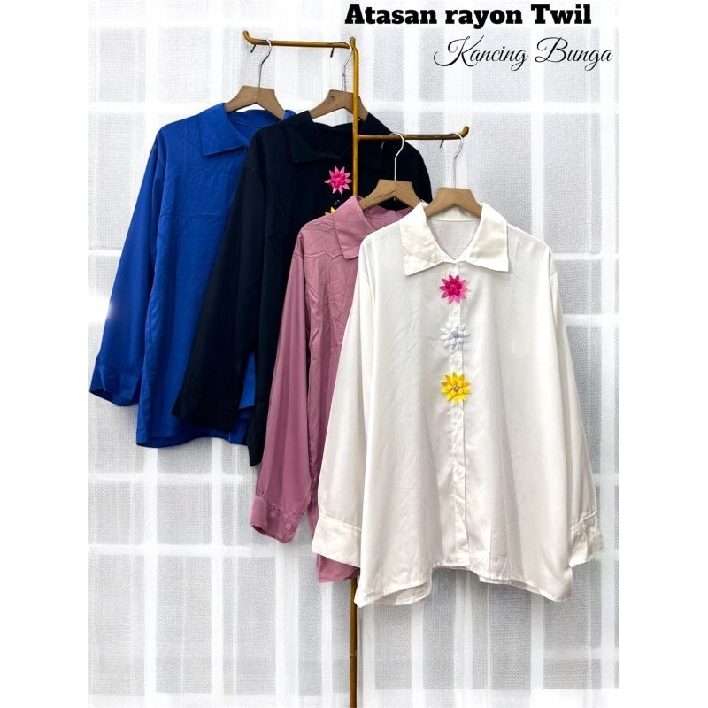 Atasan rayon twill