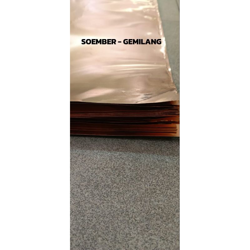 Plat tembaga potongan 0,01mm x 300mm x 300mm