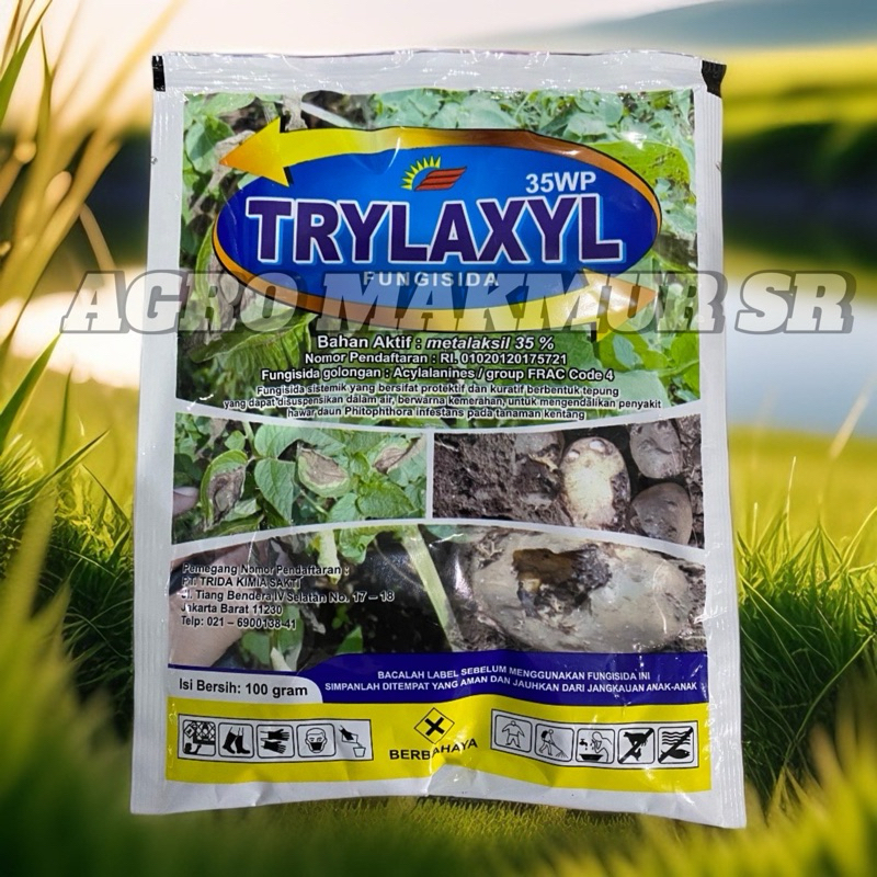 FUNGISIDA TRYLAXYL BAHAN AKTIF METALAKSIL 100gr