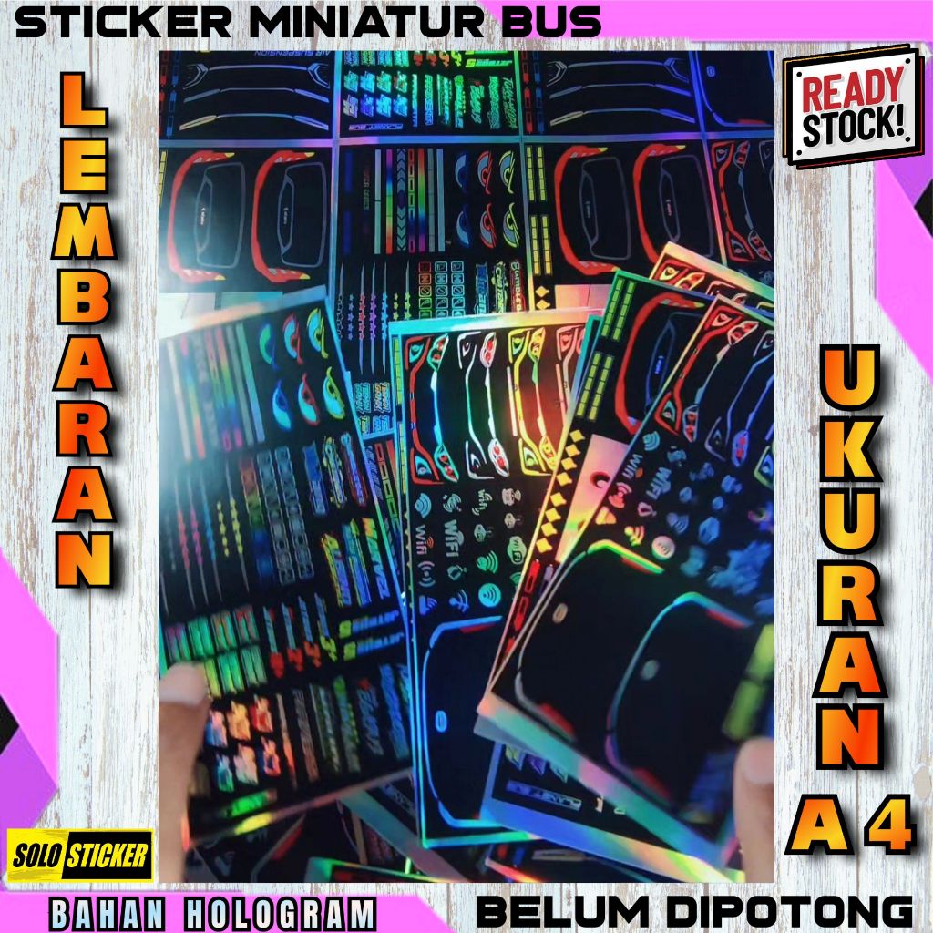 

Stiker Miniatur Lampu Bus Sticker Head Lamp Jetbus 5 Jetbus 3 Hologram