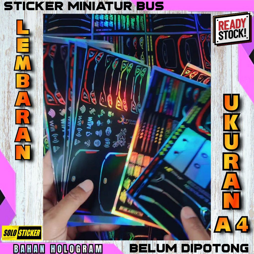 

Stiker Miniatur Lampu Bus Sticker Head Lamp Jetbus 5 Jetbus 3 Hologram