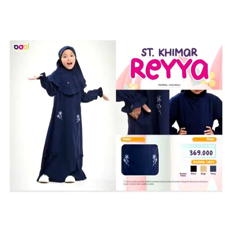 Diskon stelan Muslim Anak Rabbani|Gamis st.Khimar Reyya Rabbani|Gamis anak Stelan
