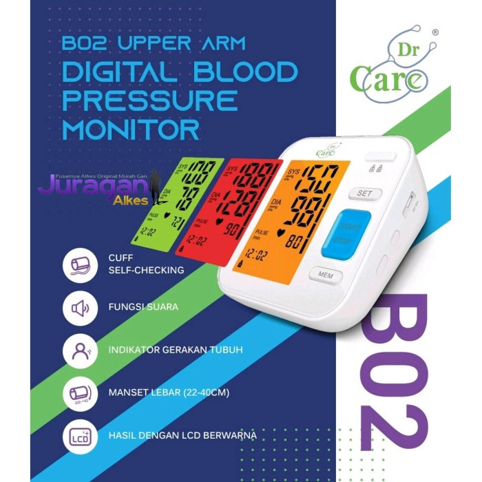Tensimeter digital Dr Care B02..tensi digital alat ukur tekanan darah