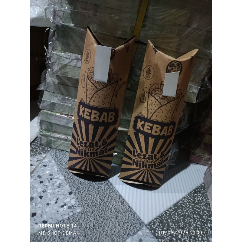 

bungkus kebab satu warna isi 100