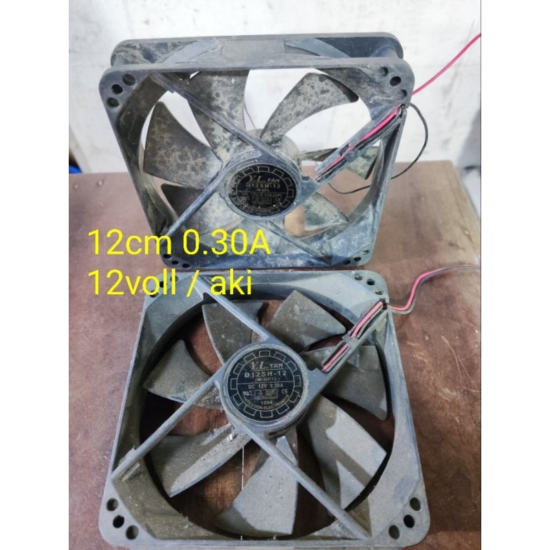 Kipas murah dc 12v. 0.30 amper besar. 12x12cm bekas, Kipas fan. Aquascape. Diy.