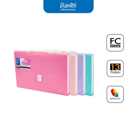 

Bantex Expanding File F4 / Folio Warna Stylish – File Organizer dengan Push Lock & Indeks BF1504