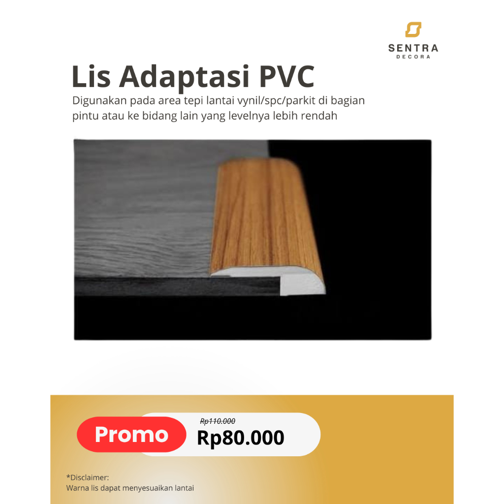 Lis Vinyl Lantai Adaptasi PVC