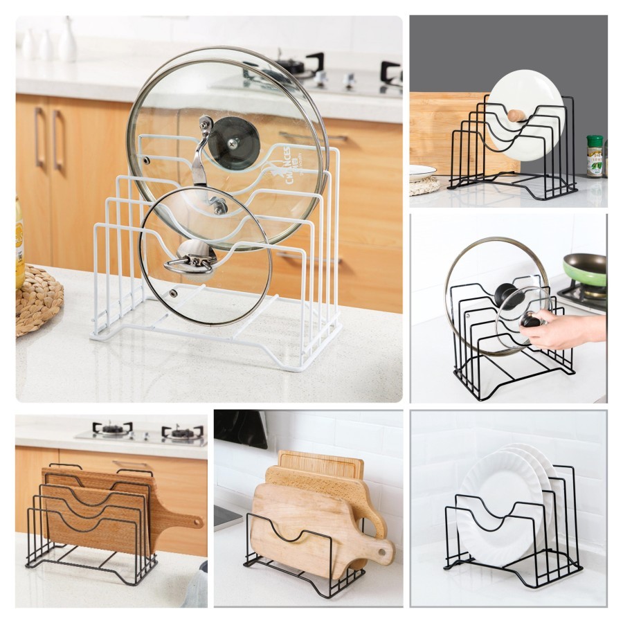 Rak Dapur rak Tutup Panci Serbaguna Talenan Peralatan Dapur