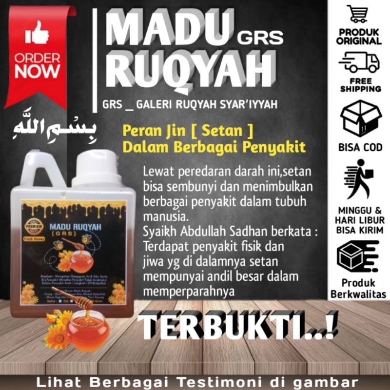 

MADU RU9YAH | GRS | RAW HONEY | 500 GRAM