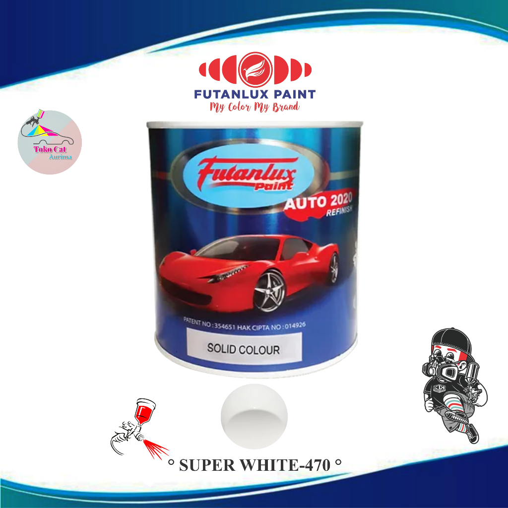 CAT DUCO FUTANLUX SUPER WHITE-470 CAT MOBIL MERK FUTANLUX 1LITER REPACK