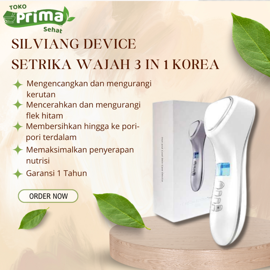 ALAT FACIAL, PENIRUS MUKA DI RUMAH SILVIANG DENGAN TERAPI PANAS DAN DINGIN, MENGURANGI KERUTAN DAN F