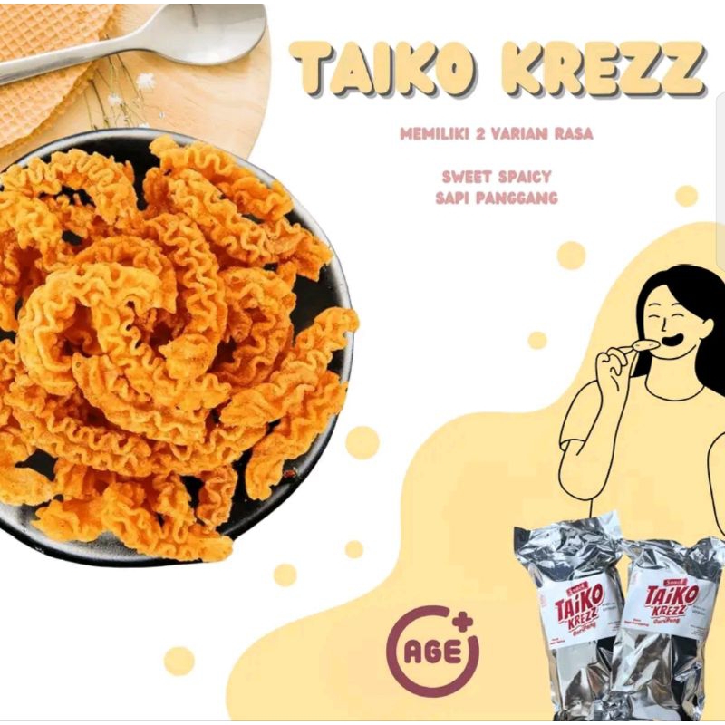 

QH HALAL TAIKO KREZZ GURIPANG 500G KERIPIK GURITA OCTOPUS ROASTED SNACK CAMILAN SEHAT LEZAT DAN