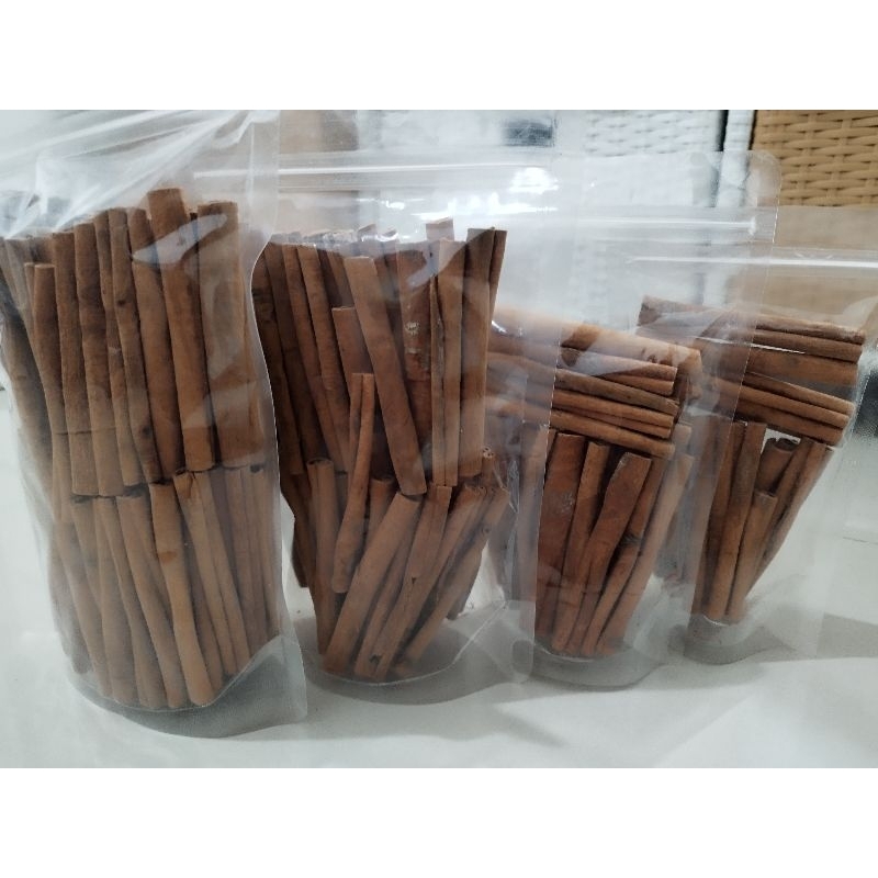 

Kayu manis batang kemasan standing pouch premium 100% alami organik cinnamon rempah herbal jamu bumbu bahan masakan stick utuh asli kerinci jambi kualitas ekspor stik 8cm super bersih kering murah pilihan terbaik grade A