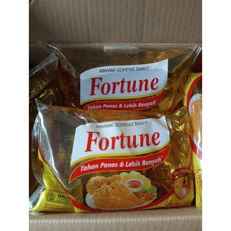 

Fortune minyak goreng kemasan bantal 1L