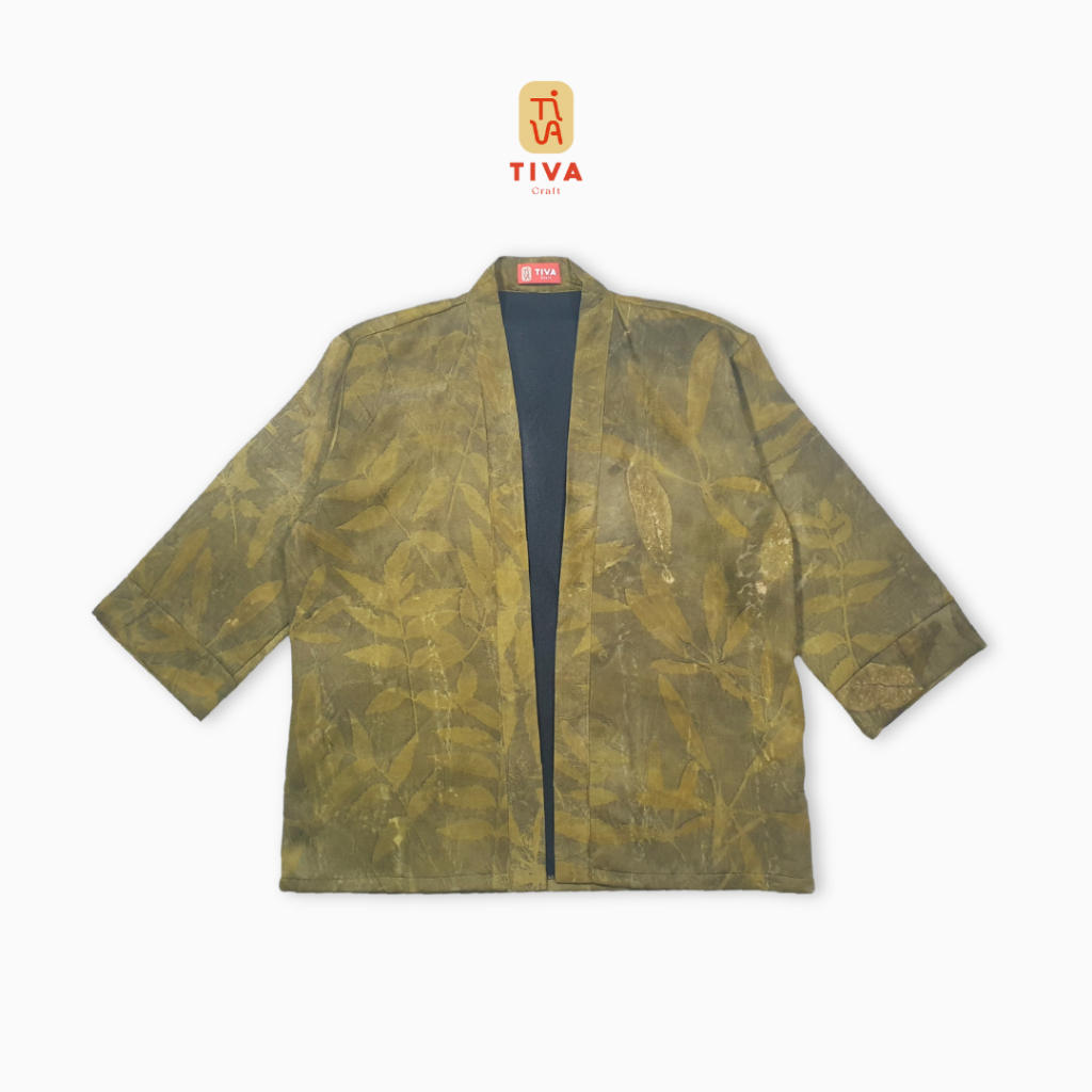 Outer Ecoprint | Jacket Ecoprint | Kimono Ecoprint Pria