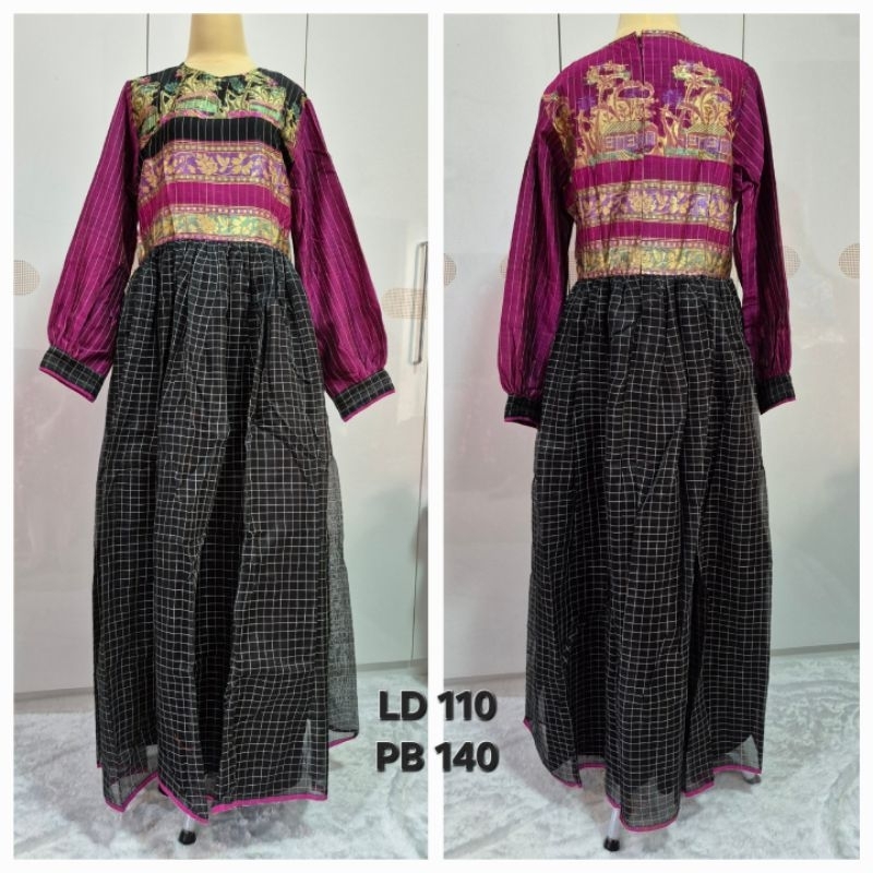 Anarkali India Gamis Wanita Preloved Bahan Kain Sari India
