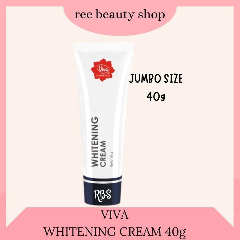 [JUMBO SIZE] VIVA Whitening Cream 40g Cream Wajah Untuk Flek & Noda hitam