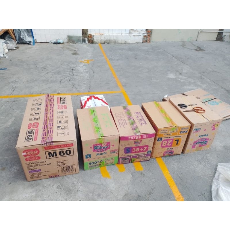 

Kardus Bekas Happy Popok | 45x31x39 (cm) | Single Wall