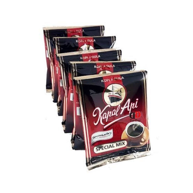 

Kopi Kapal Api Special Mix, Kopi Hitam, Kopi + Gula (10bks)
