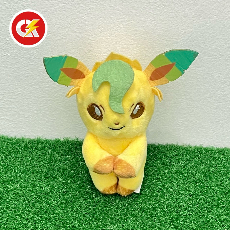 Boneka Plush Keychain Pokemon Leafeon chokkori Original Pokemon Center