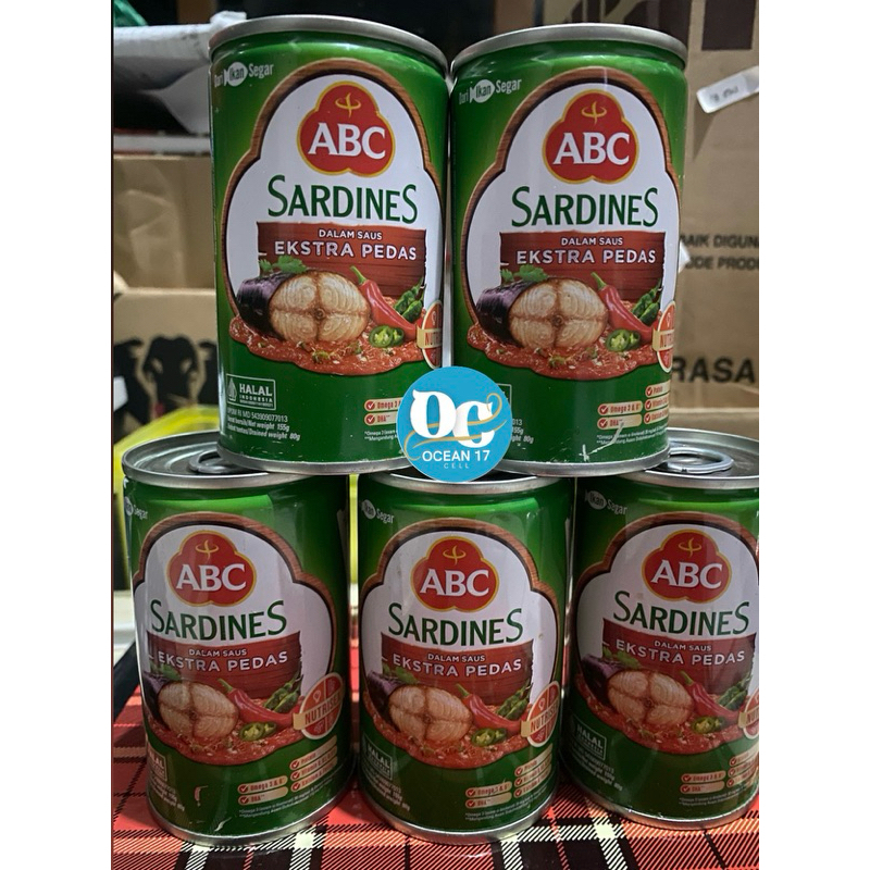 

sarden ABC extra pedas 155g