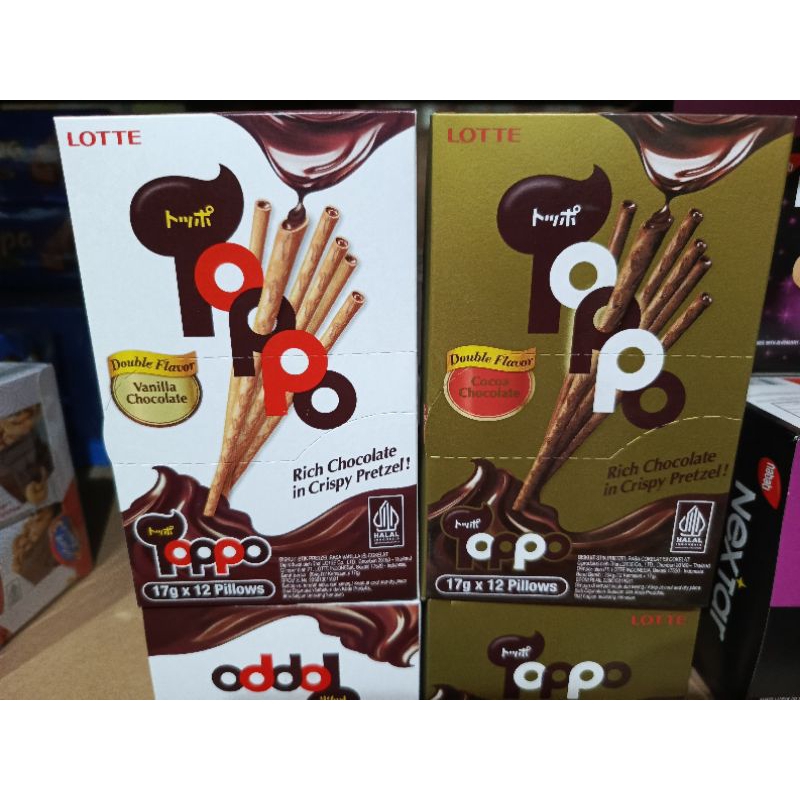 

LOTTE TOPPO RICH CHOCOLATE ISI 12 PCS X 17gr