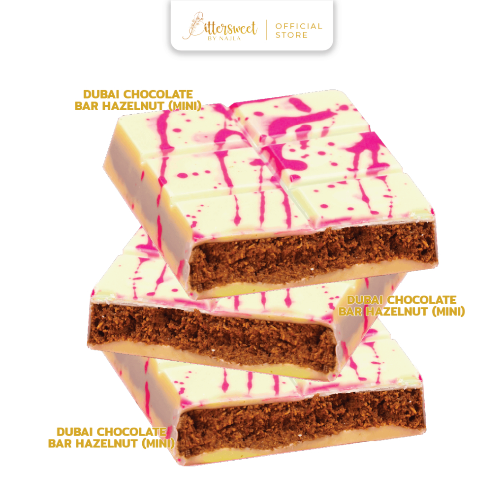 

3 MINI Dubai Hazelnut Chocolate Bar