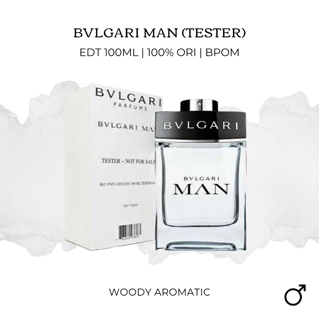 Parfum Bvlgari Man for Male Pria - 100% Asli Original - Tester